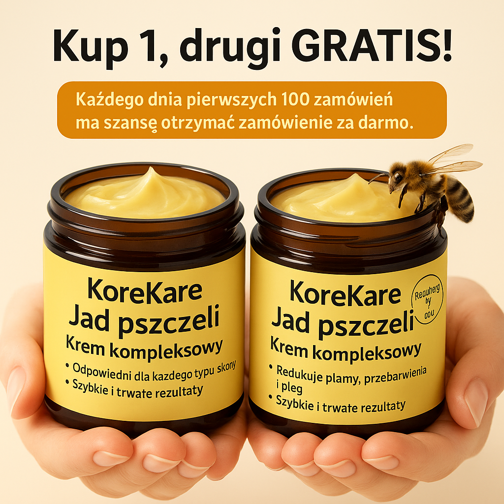 Krem z jadem pszczelim  Gładka i jędrna skóra w 7 dni