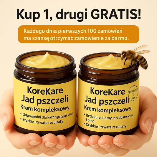 Krem z jadem pszczelim  Gładka i jędrna skóra w 7 dni